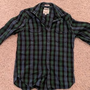 Lucky Brand mens long sleeve snap button up